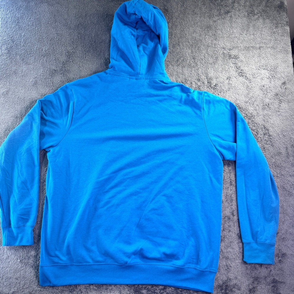 Harley-Davidson Electric Blue Cyan Pullover Hoodie Sweatshirt Kangaroo Pocket XL - Picture 6 of 6